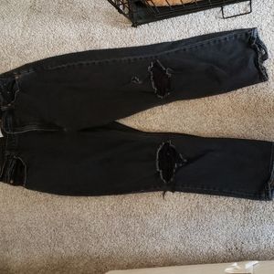 Abercrombie curve love ankle straight high rise jean